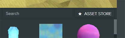 Asset Store Button